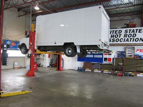 We can hoist vehicles up to 20,000 lbs
