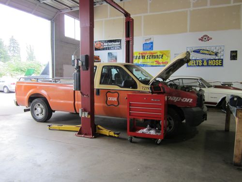 We can hoist vehicles up to 20,000 lbs